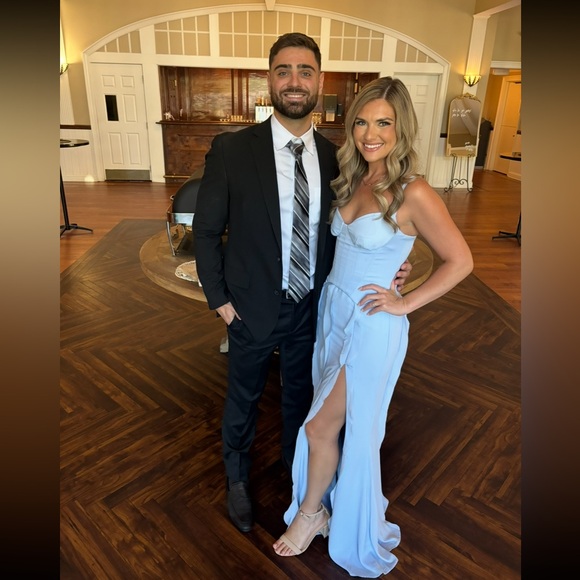 Oh Polly Corset Frill Maxi Dress - Picture 2 of 3